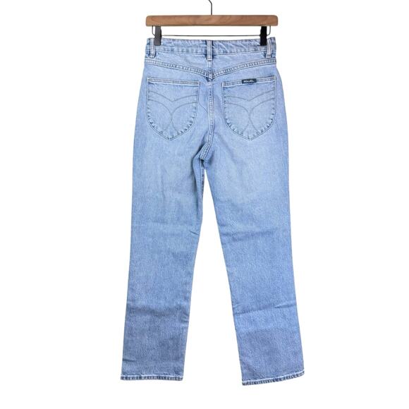 Rolla's Original High Rise Straight Light Wash Rigid Denim Jeans - Picture 6 of 14